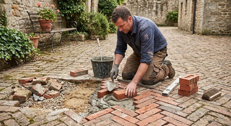Brick Flatwork Repair in La Verne, CA