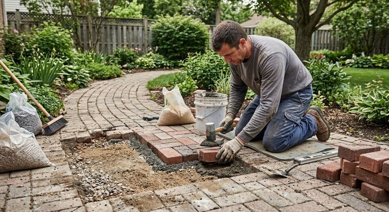 Brick Hardscape Repair in Pasadena, CA