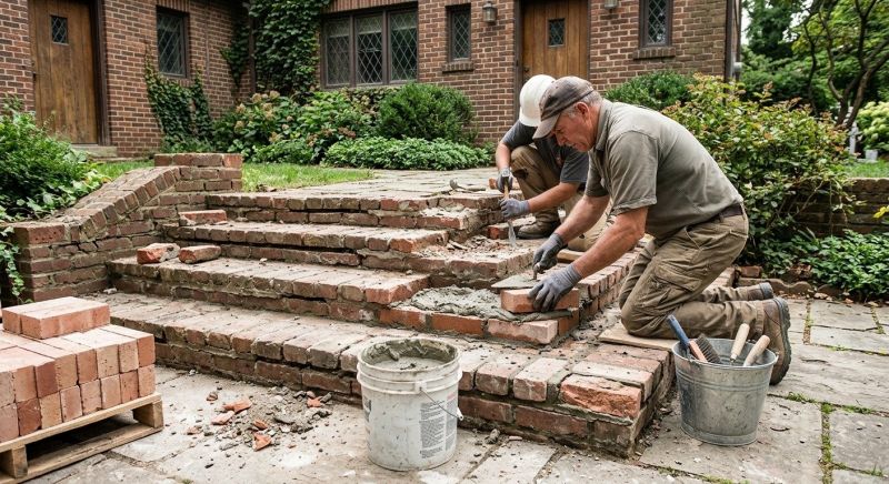 Brick Stairs Repair in Bell, CA