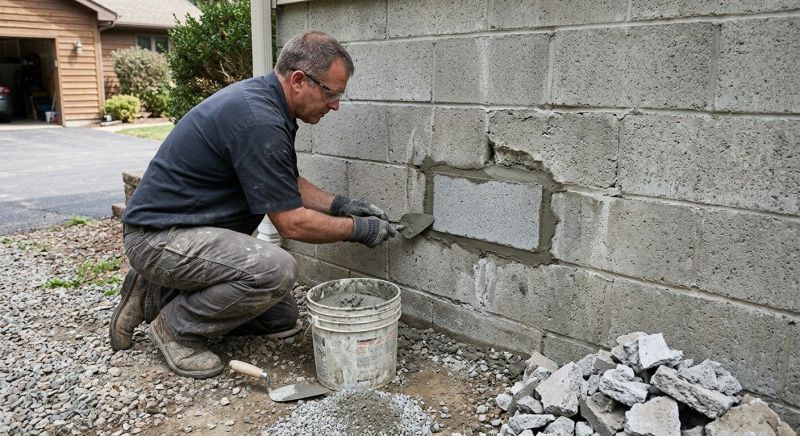 Cinder Block Wall Repair in Hawthorne, CA