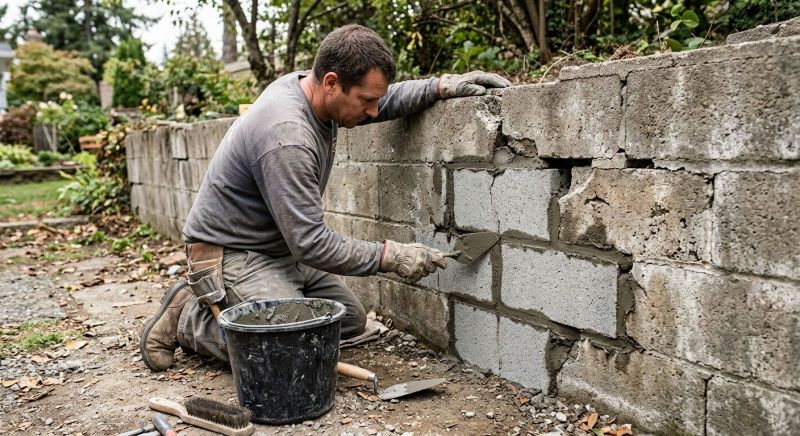 Concrete Block Repair in Acton, CA