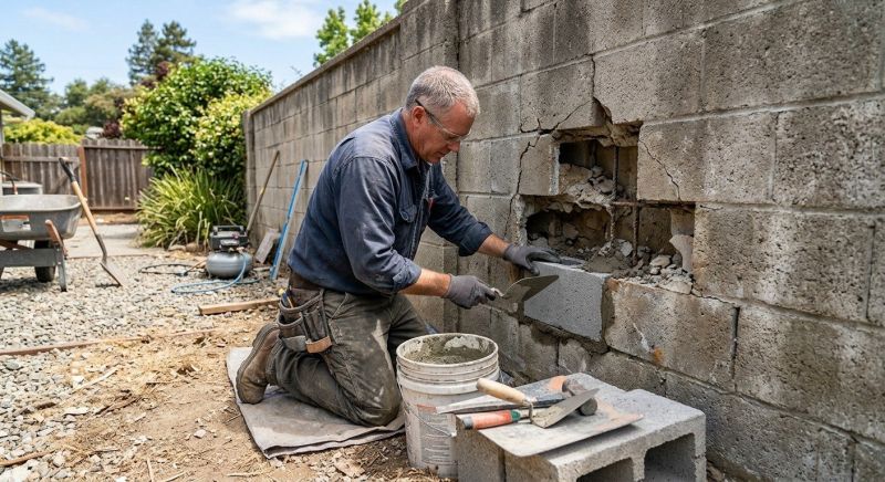 Concrete Block Repair in Gardena, CA