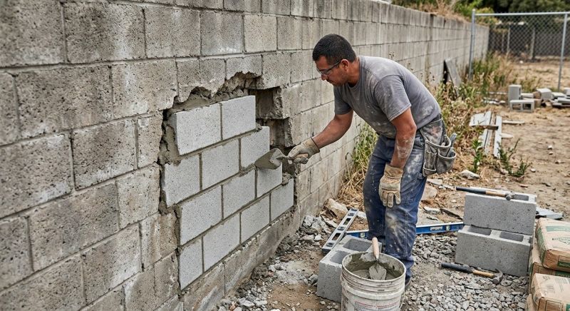 Concrete Block Repair in La Puente, CA