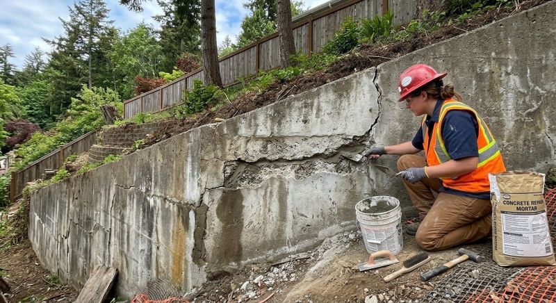 Retaining Wall Repair in La Canada Flintridge, CA