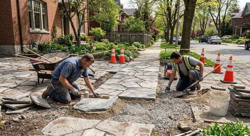 Stone Driveway Repair in Pasadena, CA